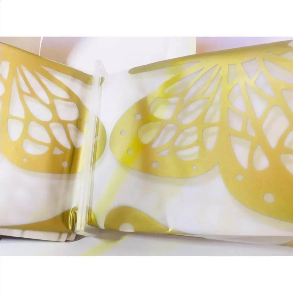 Gold Butterflies Peva Shower Curtain Butterfly Matte Metallic